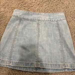 FREE PEOPLE DENIM MINI SKIRT
